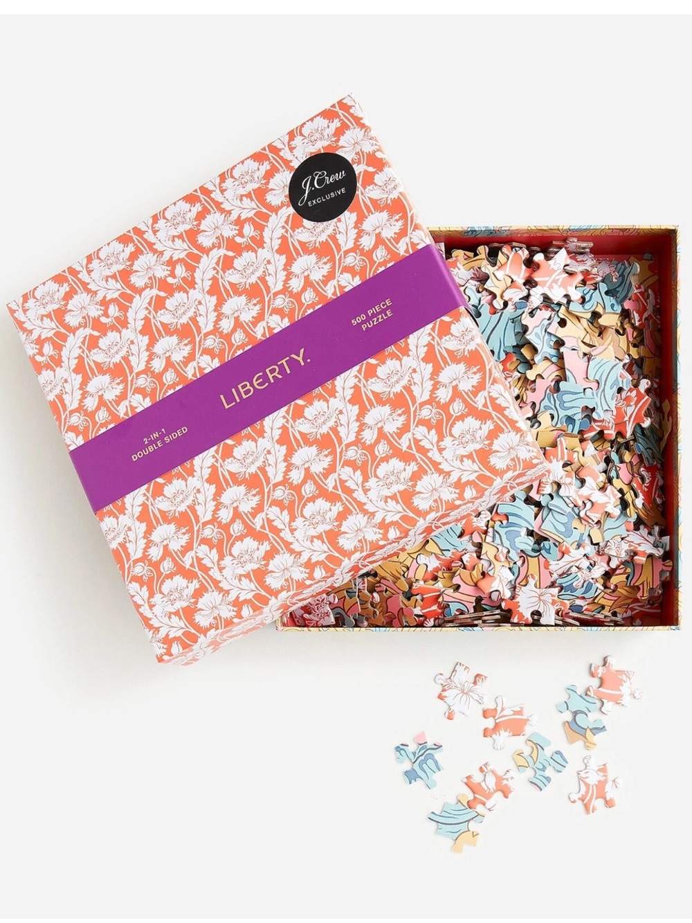J. Crew TWO-SIDED PUZZLE IN LIBERTY® PRINT (500 pc)